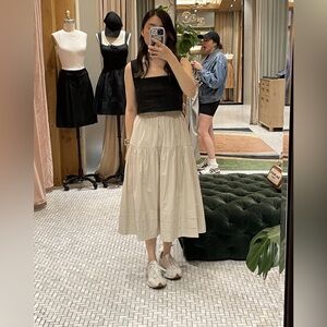 Aritzia Little Moon Samara Poplin Skirt